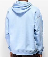 Aesthetic, baby blue, writing, different colors, soft, sweet, light blue,japanese, rose on the back, with a cross from a sniper like aiming at it i guess, has lines on back like tic tac toe but many more, just a very nice hoodie. Baby Blue Hoodie Mens Off 77 Free Delivery