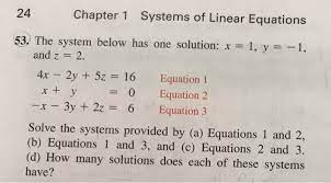 systems of linear equations 53