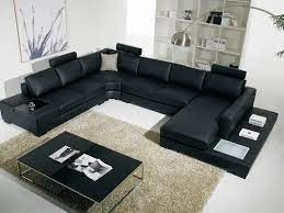 leather modern fancy living room sofa