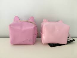 m pink makeup bag cosmetic pouch lot