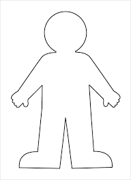 Outline Of The Body Child Fashion Template Outline Body