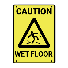 caution wet floor warning sign 18840014