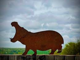 Buy Exterior Rustic Hippo Hippopotamus