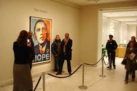 All right, let's try something new. Now On View Portrait Of Barack Obama By Shepard Fairey National Portrait Gallery