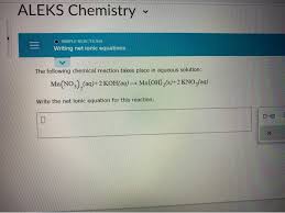 Solved Aleks Chemistry V O Simple