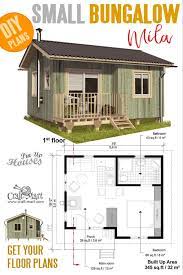 Small Bungalow Tiny House Floor Plans