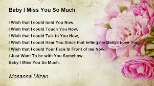 baby i miss you so much poem