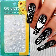 5d christmas nail stickers decals xmas