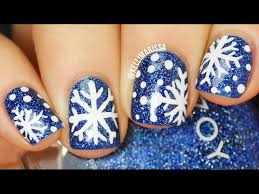 how to draw snowflake nail art freehand