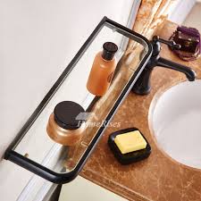 Brass Bathroom Shelves Glass Phone