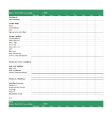 Simple Balance Sheet Sample Excel Personal Format Example