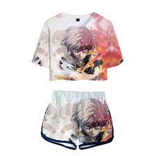 (and yes, i'm the legs/back kinda guy that's why most of my renders are full body highlighting girl's legs or back lol). Anime My Hero Academia Crop Top Shorts For Teens Women Girls Suit 3d Poster Print Bnha T Shirt Hot Shorts Summer Jogging Pajamas Women S Sets Aliexpress
