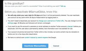 If you're trying to reactivate an account after 30 days of having deactivated it, you will no longer be able to. Twitter Just Made Every Public Tweet Findable Here S How To Delete Yours Twitter The Guardian