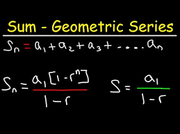 The Sum Formula Of A Geometric Series