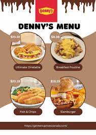denny s menu canada with s 2024