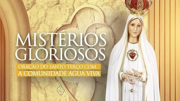 Mistérios Gloriosos | Terço Mariano com a Comunidade Água Viva | 26/02/25, 12h - YouTube