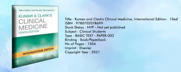 Kumar and clark's clinical medicine is the top of the line book on clinical medicine and it has now been around for around three decades. Title Kumar And Clark S Clinical Jeya Book Centre Facebook