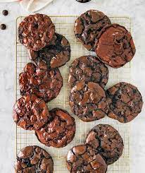 chewy flourless chocolate cookies