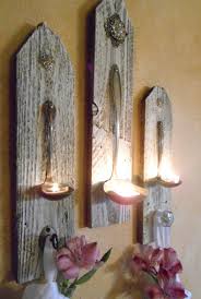 3 Shabby Chic Hanging Candle Holders