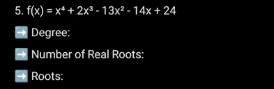 X4 2x³ 13x² 14x 24