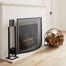 Industrial Fireplace Collection West Elm