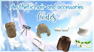 Learn more about a new bloxburg hack that is going viral. Aesthetic Roblox Hair And Accessories Codes Part 2 Youtube
