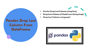 pandas drop last column from dataframe