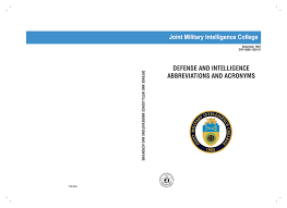 Defense Intelligence Abbreviations