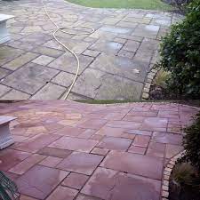 how to clean paving and patios without