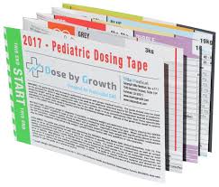 Dose By Growth Ems Pediatric Emergency Length Based Tape And Dosing Guide Broselow Compatible