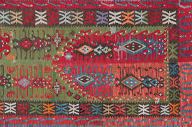 danish antiques wool green kilim rug