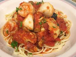 shrimp clams and scallops pasta recipe