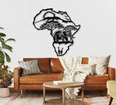 African Metal Wall Art Africa Home