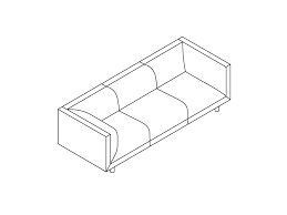 Rolled Arm Sofa 3d Models