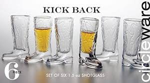 Glass Shot Glasses Set Of 6 Fun Shaped