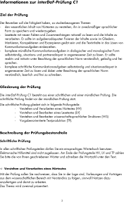 Are you an advanced (cefr level c1). Informationen Und Mustertexte Zur Interdaf Prufung C1 Pdf Kostenfreier Download