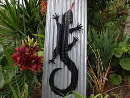 Lizard Corrugated Iron Garden Art