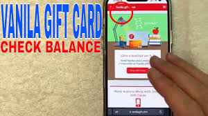 check vanilla gift card balance