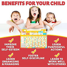 Behavior Chore Reward Chart For Multiple Kids Potty Training Responsibility Magnetic Star Charts Multiple Toddlers Dry Erase Easel Schedule Wall