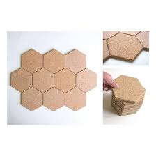 Self Adhesive Hexagon Decork Cork Line