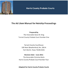 The Ad Litem Manual For Heirship Proceedings Pdf Free Download