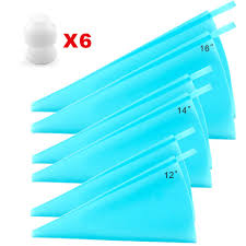 Buy Silicone Pastry Bags Weetiee 3 Sizes Reusable Icing