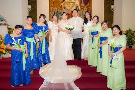 My Female Entourage Wearing A Mestiza Design Gown Made Of