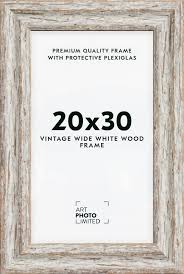 wide vine white wooden frame 20x30cm
