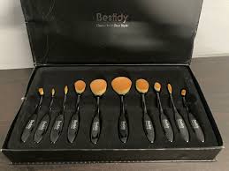 professional soft oval makeup brushes