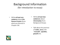why did christianity take hold in the ancient world ppt background information for introduction to essay