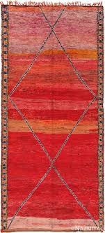 primitive vine red moroccan rug