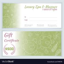 spa mage gift certificate template