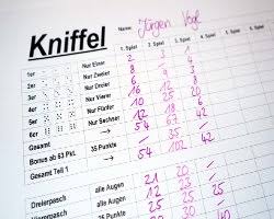 Kniffelblock zum ausdrucken — vorlagen ; Kniffel Lustiges Wurfelspiel Fur Kinder