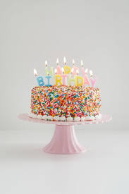 happy birthday pastel party candle set